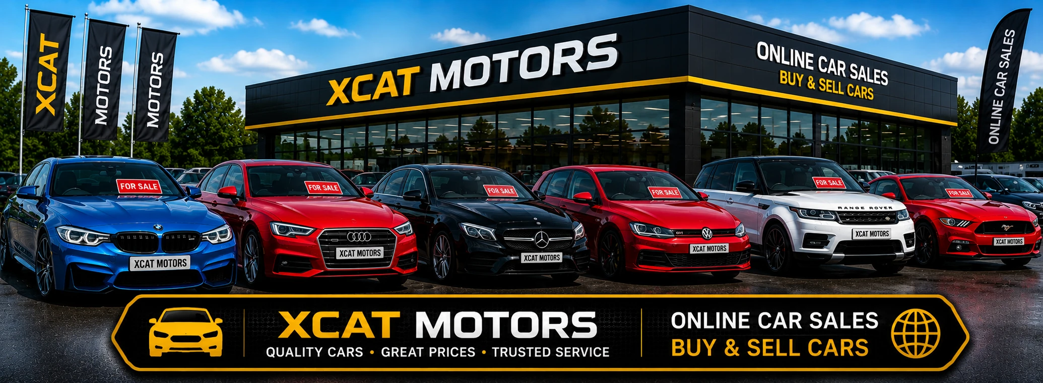 Xcat Motors online car sales with cars for sale from multiple manufacturers