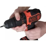 Black & Decker 18V Cordless Hammer Drill – Adjustable Torque Settings for Precision Drilling