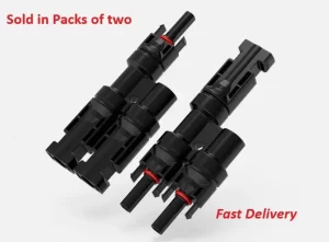 Solar Branch 2-to-1 Connector Splitter – Parallel PV Panel T Pair for Solar Systems