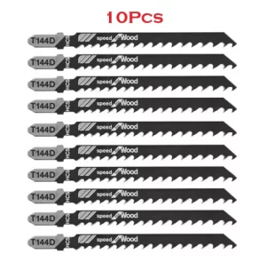 10Pcs HCS Jigsaw Blades T144D T-Shank