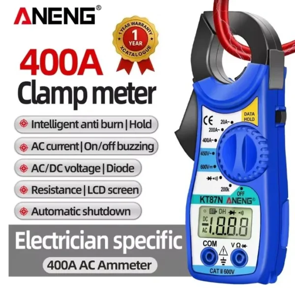 UNI-T UT204+ Digital Clamp Meter Multimeter NCV Auto Range True RMS MAX UNI-T UT204+ Digital Clamp Meter Multimeter NCV Auto Range True RMS MAX