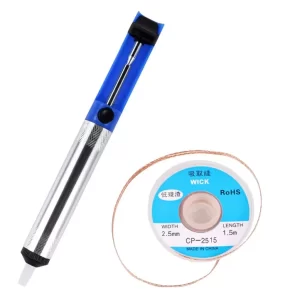 Aluminum desoldering pump and solder sucker pen for removing tin during soldering repairs