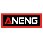 ANENG power tools logo in bold white text on black background with red border