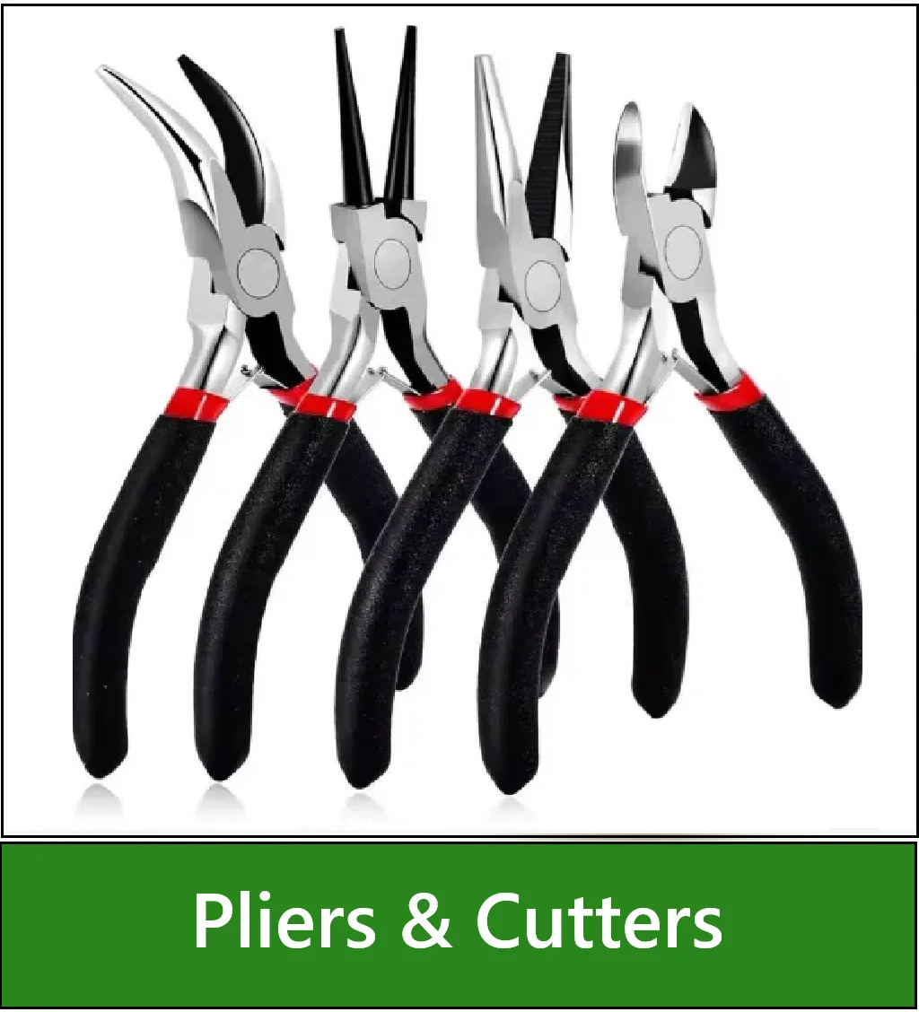 Category navigation tile: Collage of pliers and cutters displayed on a white background,