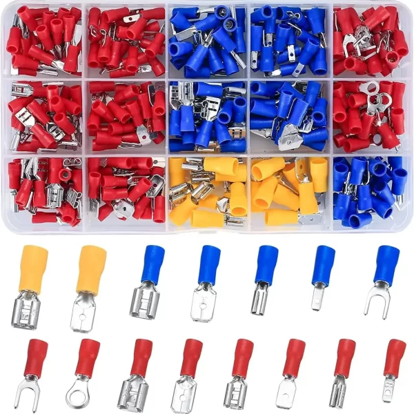 280pcs Insulated Wire Electrical Connectors with Tool - Image 2