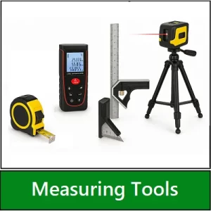 Category navigation tile: Measuring tools for DIY & trade – tape measures, Vernier callipers & rulers | UK stock