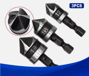 3pc-hex-countersink-drill-set-for-woodand metal