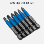 6-Piece Anti-Slip Screwdriver Bit Set – PH1 to PH3, PZ1 to PZ3 Cross Head Drill Bits