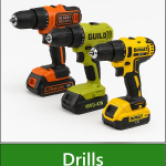Category navigation tile: Cordless power tools UK – refurbished and new 18V drills for DIY & trade use