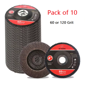 Featured image of a stack of SI FANG flap discs sold in packs of 10.