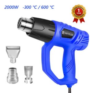 Day Plus 2000W electric paint stripper and mini spray gun with adjustable temperature 600°C and dual airflow for home DIY projects