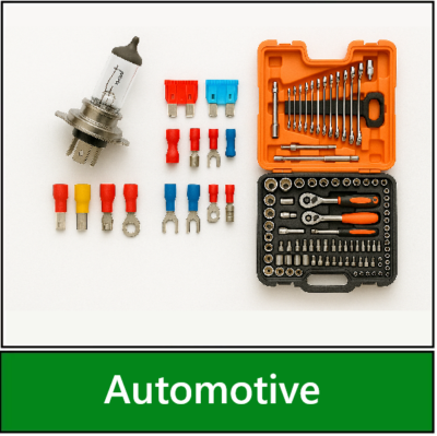 Category navigation tile: for the Automotive section