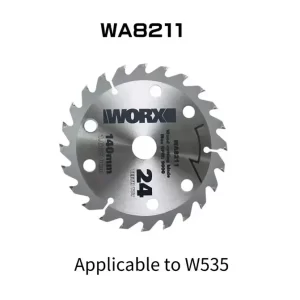 Worx 24 tooth 140mm diameter 1.6x20mm wood fast cut carbide-tipped circular saw blade for wood