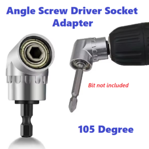 105 degree angled screwdriver socket adapter for tight spaces