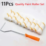 11pc Professional Paint Roller Kit – 4 Inch Roller Set with Decorating Accessories
