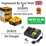 DCB205 5Ah Compatible Battery + DCB112 2A Charger Bundle – Save £3