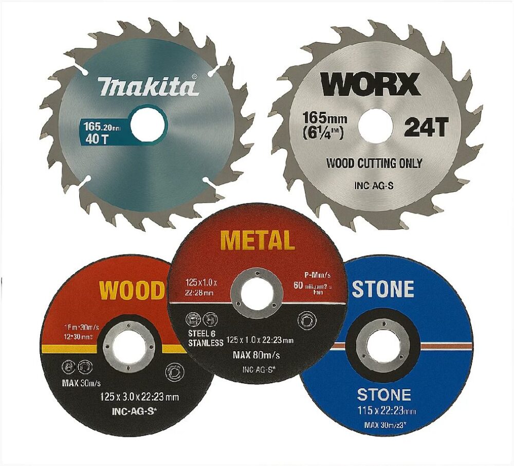 Circular saw blades and cutting discs for wood, metal and stone cutting navigation tile