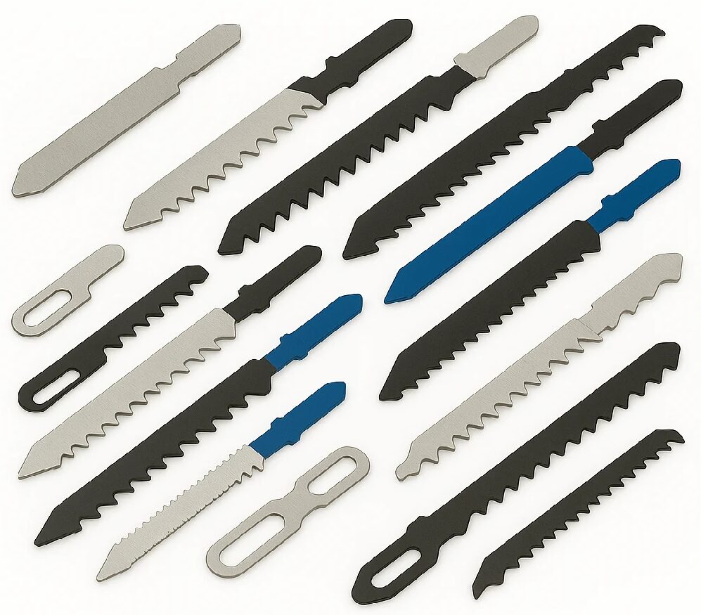 Jigsaw blades for wood, metal and plastic cutting navigation tile
