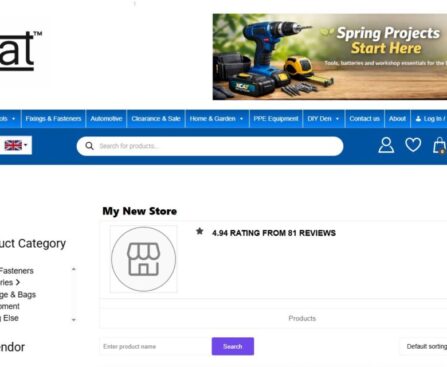 Example Xcat trusted seller vendor store page showing seller profile, product categories, ratings, and contact vendor section on Xcatalogue marketplace.