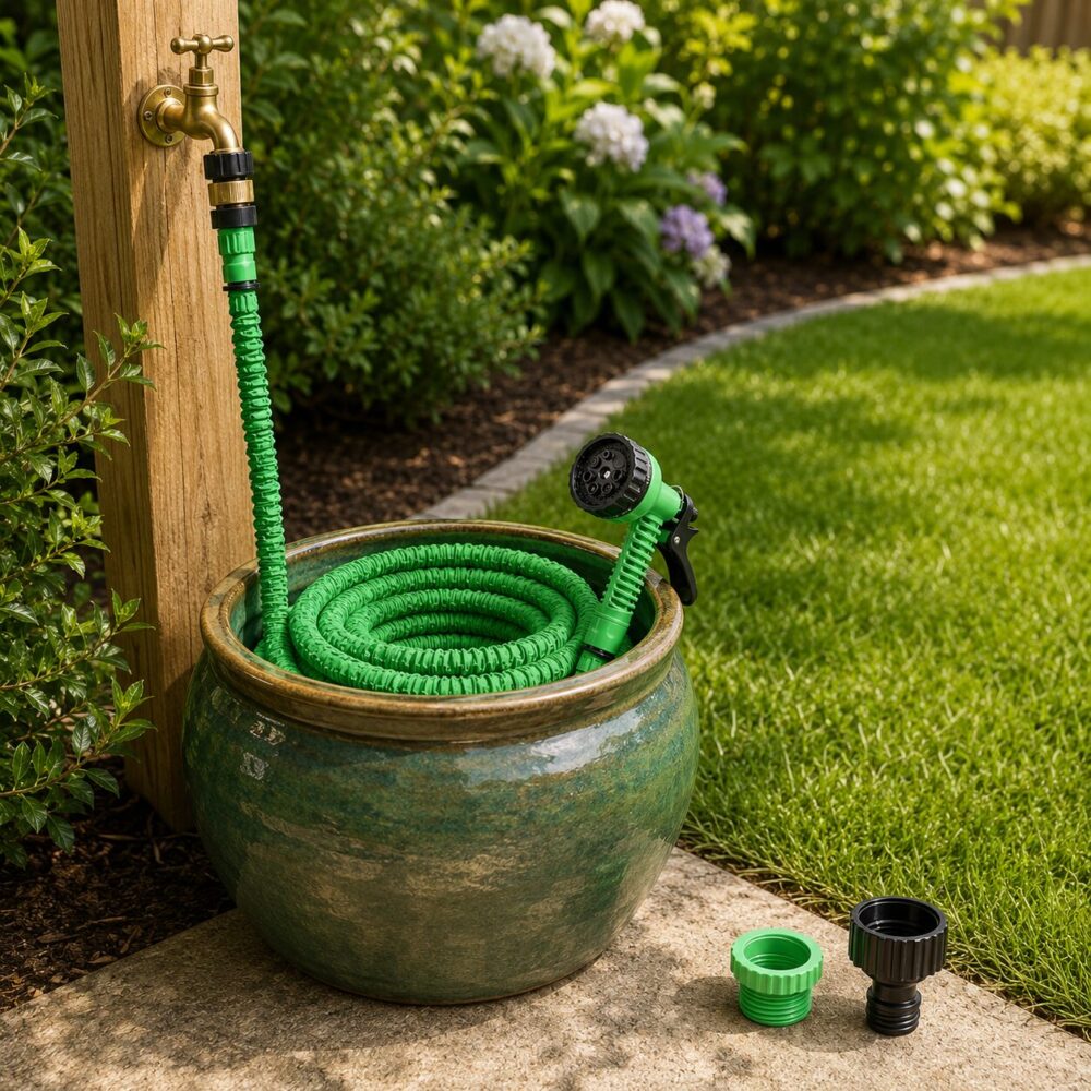 Garden Expandable Hose 75ft (22.5m) with Spray Nozzle - Image 2