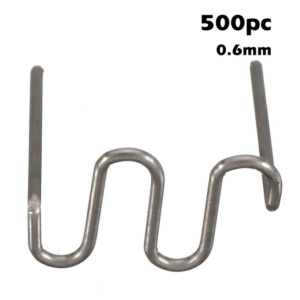 500pc Hot Stapler Staples Set – Pre-Cut Wave Staples for Plastic Welding & Bumper Repair