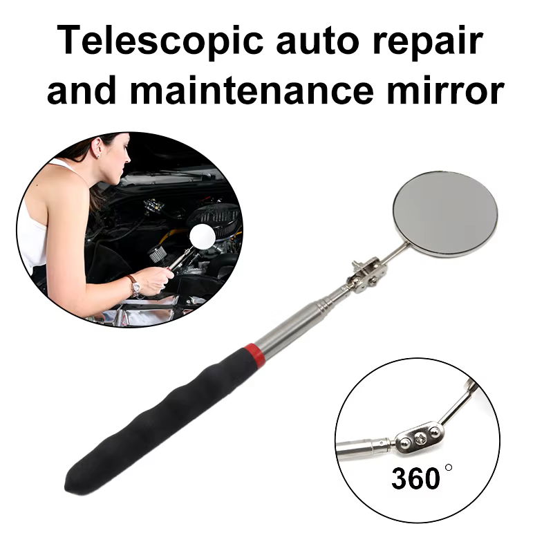 50mm Telescopic Inspection Mirror – 360° Rotating Head
